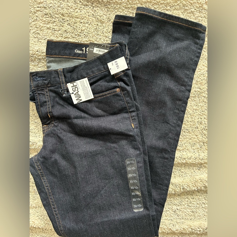 Gap 1969 Real Straight Low Rise Stretch Denim Jeans